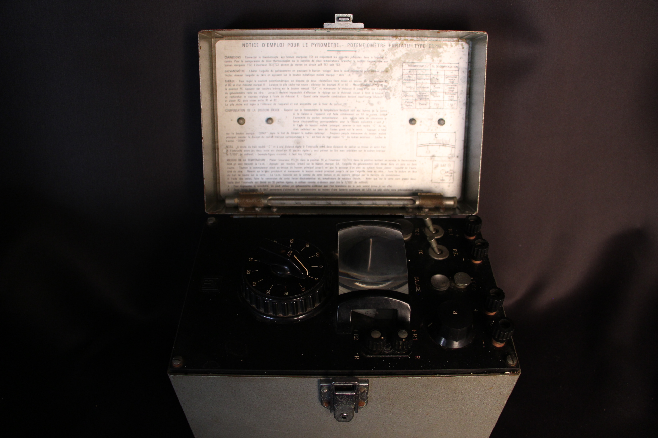 Pyromètre à Millivoltmètre, vue générale, © UM
