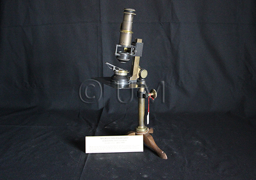 Microscope polarisant de Nodot, Ducretet, vue d'ensemble, première moitié du XXème siècle, ©UM